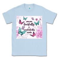 Dusty Blue you are fearfully and wonderfully made Classic Tee - TumblerDesignByShophia