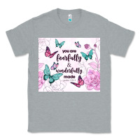 Heather Grey you are fearfully and wonderfully made Classic Tee - TumblerDesignByShophia