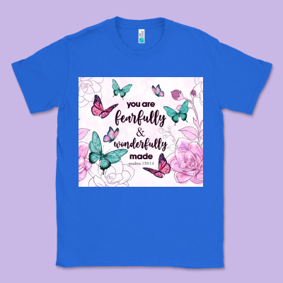 You Are Fearfully And Wonderfully Made Classic Tee Designed By Tumblerdesignbyshophia