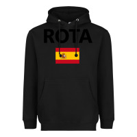 Black rota spain spanish flag city vacation travel gift pullover hoodie Heavyweight Hoodie - maiPhamDesign