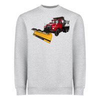 Heather Grey snow plow Heavyweight Sweatshirt - Artiststas