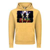 Vintage Mustard bigfoot believe christmas Vintage Hoodie - FaDigitalArtStudio