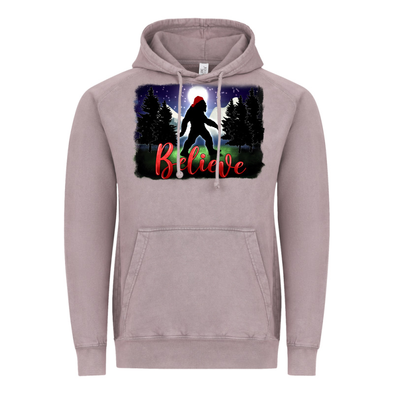 Bigfoot Believe Christmas Vintage Hoodie by FaDigitalArtStudio | Teevron