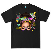 Black 90s messy bun Premium Tee - texasbilliewilder