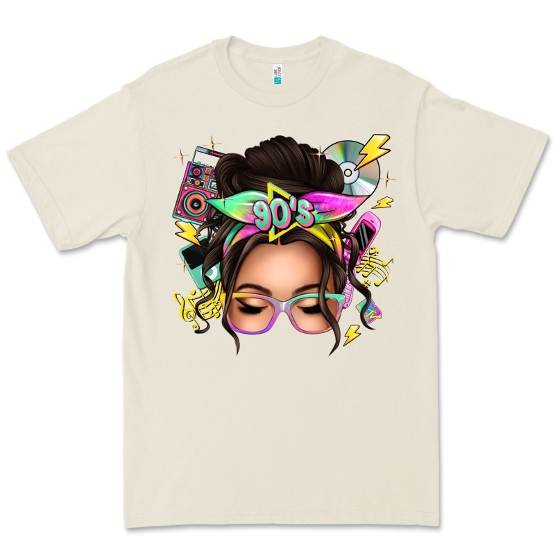 90s Messy Bun Premium Tee by texasbilliewilder | Teevron