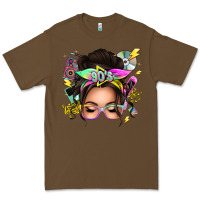 Cacao 90s messy bun Premium Tee - texasbilliewilder