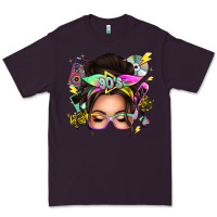 Plum 90s messy bun Premium Tee - texasbilliewilder