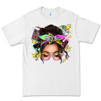White 90s messy bun Premium Tee - texasbilliewilder