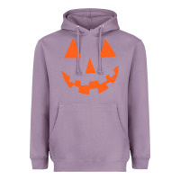 Lavender Halloween Pumpkin Face Gift Creepy Spooky Horror Heavyweight Hoodie - maiPhamDesign
