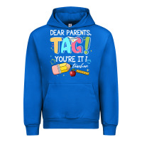 Cobalt dear parents tag youare it teacher Urban Hoodie - JahusDesignShop