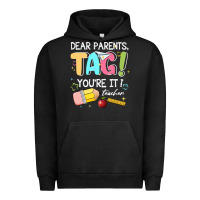 Pigment Black dear parents tag youare it teacher Urban Hoodie - JahusDesignShop