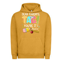 Pigment Peanut Butter dear parents tag youare it teacher Urban Hoodie - JahusDesignShop