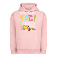 Pigment Salmon dear parents tag youare it teacher Urban Hoodie - JahusDesignShop