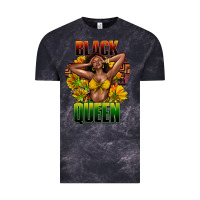 Cloud Black Black queen afro Vintage Tee - HowdyJamesFarm