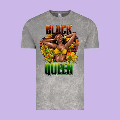 Black Queen Afro Vintage Tee Designed By Howdyjamesfarm