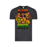 Vintage Black Black queen afro Vintage Tee - HowdyJamesFarm