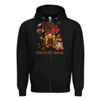Black chocolate gnome Zipper Hoodie - BarkalooDesign