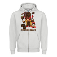 Dove Grey chocolate gnome Zipper Hoodie - BarkalooDesign