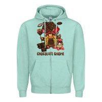Chocolate Gnome Zipper Hoodie | Teevron