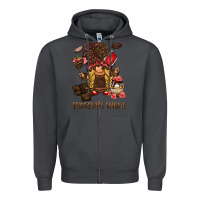 Smoke chocolate gnome Zipper Hoodie - BarkalooDesign