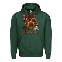 Sports Green chocolate gnome Zipper Hoodie - BarkalooDesign