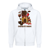 White chocolate gnome Zipper Hoodie - BarkalooDesign
