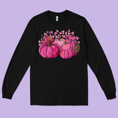 Cancer Pumpkins Long Sleeve Tee Designed By Fadigitalartstudio