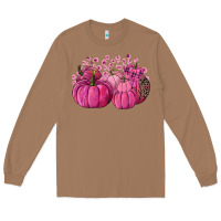 Toasted Coconut Cancer Pumpkins Long Sleeve Tee - FaDigitalArtStudio