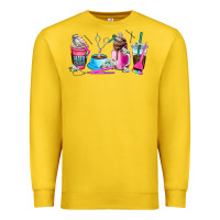 Lemon hair stylist coffee cup Premium Sweatshirt - AdoDesignShop