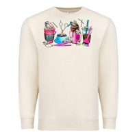 Sandshell hair stylist coffee cup Premium Sweatshirt - AdoDesignShop