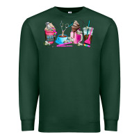 Sports Green hair stylist coffee cup Premium Sweatshirt - AdoDesignShop