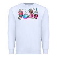 White hair stylist coffee cup Premium Sweatshirt - AdoDesignShop