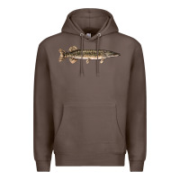 Coffee Northern Pike Fish Illustrations Premium Hoodie - LillyAllenDesigns