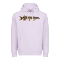 Lilac Northern Pike Fish Illustrations Premium Hoodie - LillyAllenDesigns