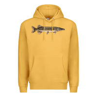 Mustard Northern Pike Fish Illustrations Premium Hoodie - LillyAllenDesigns