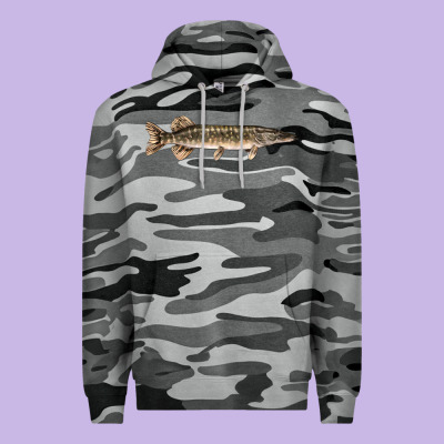 Northern Pike Fish Illustrations Premium Hoodie Designed By Lillyallendesigns