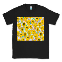 Black retro smiley faces Classic Tee - TumblerDesignByShophia