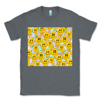 Charcoal Heather retro smiley faces Classic Tee - TumblerDesignByShophia