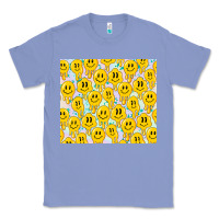 Colony Blue retro smiley faces Classic Tee - TumblerDesignByShophia