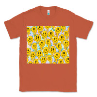 Copper retro smiley faces Classic Tee - TumblerDesignByShophia