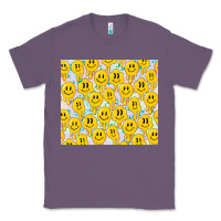 Lavender retro smiley faces Classic Tee - TumblerDesignByShophia
