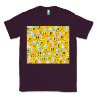 Plum retro smiley faces Classic Tee - TumblerDesignByShophia