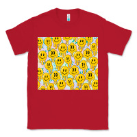 Red retro smiley faces Classic Tee - TumblerDesignByShophia