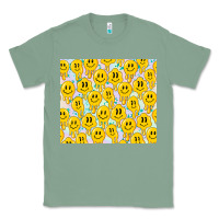 Sage retro smiley faces Classic Tee - TumblerDesignByShophia