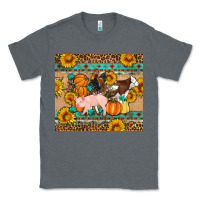 Charcoal Heather Fall Coop Animals Classic Tee - Artiststas