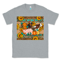 Heather Grey Fall Coop Animals Classic Tee - Artiststas