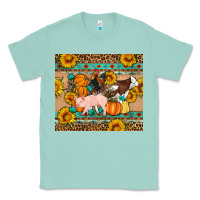 Seafoam Fall Coop Animals Classic Tee - Artiststas