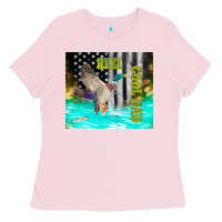 Bubblegum Pink reel cool dad bass Ladies Tee - TumblerDesignByShophia