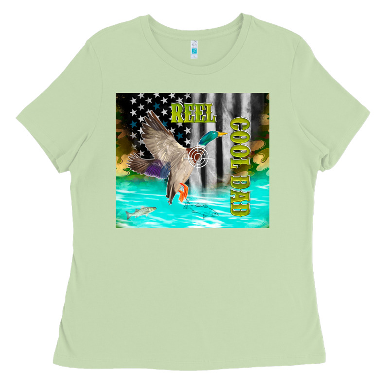 Reel Cool Dad Bass Ladies Tee by TumblerDesignByShophia | Teevron