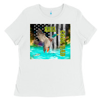 White reel cool dad bass Ladies Tee - TumblerDesignByShophia